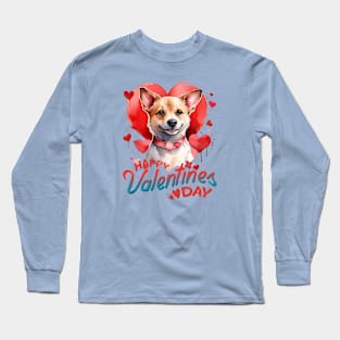 cute dog sayings for valentine's day Long Sleeve T-Shirt